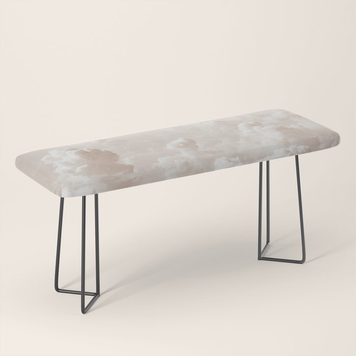 Light Academia Aesthetic white clouds Bench Gallery Image 1