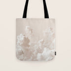 Light Academia Aesthetic white clouds Tote Bag Gallery Image 1