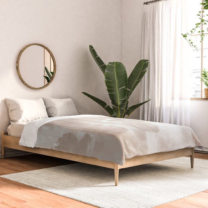 Light Academia Aesthetic white clouds Comforter Gallery Image 2