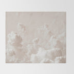 Light Academia Aesthetic white clouds Throw Blanket Gallery Image 2