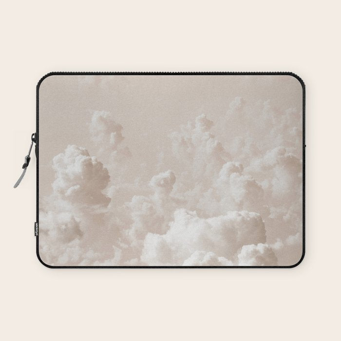 Light Academia Aesthetic white clouds Laptop Sleeve Gallery Image 1