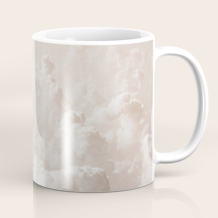 Light Academia Aesthetic white clouds Coffee Mug Gallery Image 1