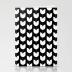 Spring Tulips IV Black and White Mid Century Flowers Stationery Card Gallery Image 2