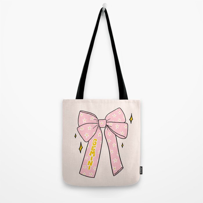 Gemini Bow Tote Bag Gallery Image 2