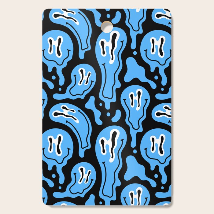 Funny smiling face pattern Cutting Board Gallery Image 1