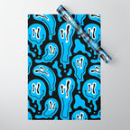 Funny smiling face pattern Wrapping Paper Gallery Image 1