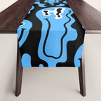 Funny smiling face pattern Table Runner Gallery Image 1