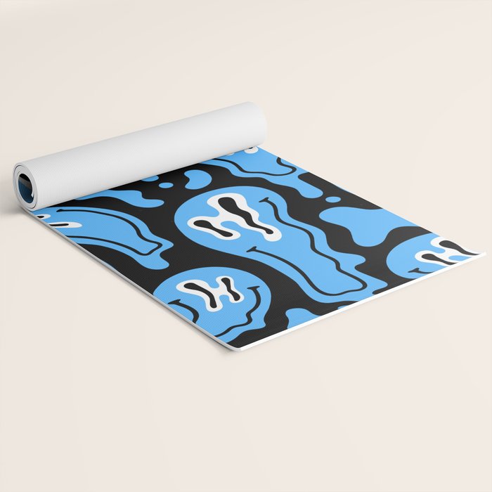 Funny smiling face pattern Yoga Mat Gallery Image 2