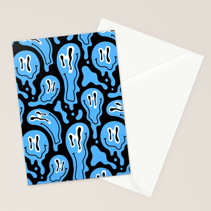 Funny smiling face pattern Stationery Card Gallery Image 2