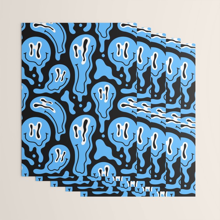 Funny smiling face pattern Wrapping Paper Gallery Image 3