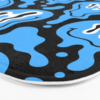 Funny smiling face pattern Bath Mat Gallery Image 3