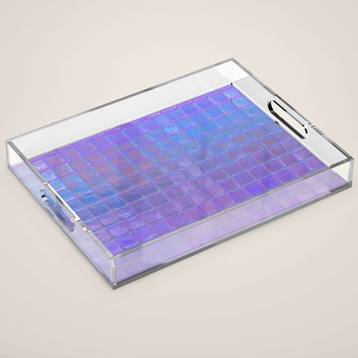 Iridescent Squares Acrylic Tray Gallery Image 1