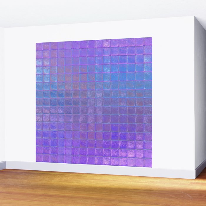 Iridescent Squares Wall Mural Gallery Image 2
