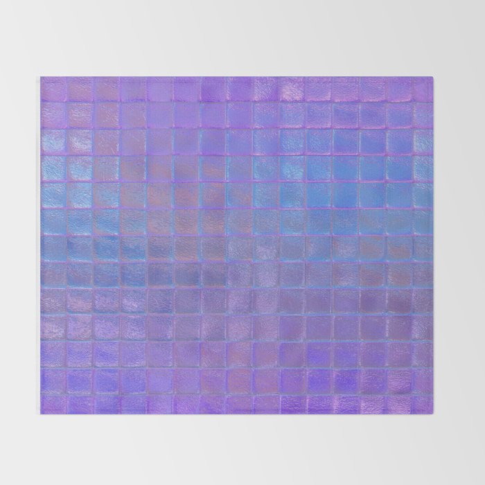 Iridescent Squares Throw Blanket Gallery Image 2