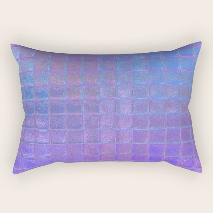 Iridescent Squares Rectangular Pillow Gallery Image 1