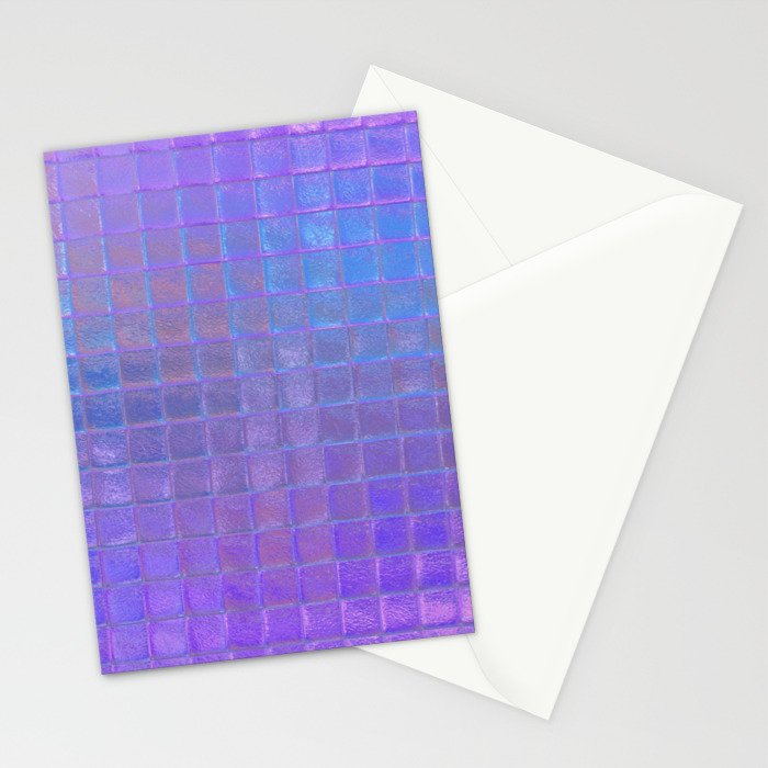 Iridescent Squares Stationery Card Gallery Image 2