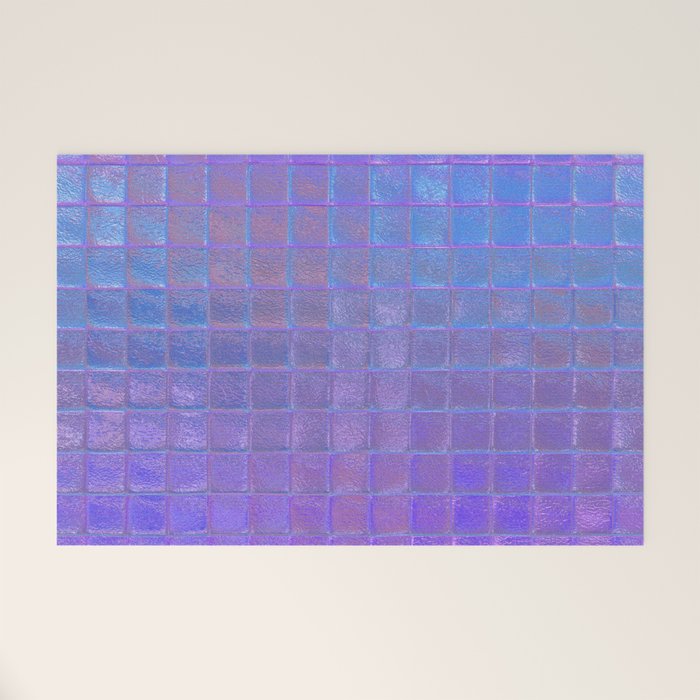 Iridescent Squares Welcome Mat Gallery Image 1