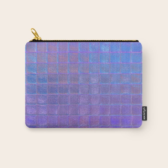 Iridescent Squares Carry All Pouch Gallery Image 1