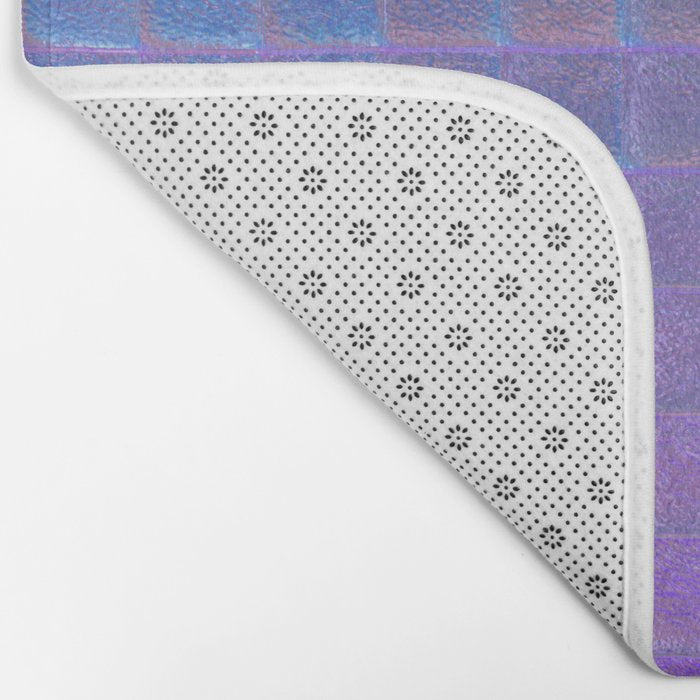 Iridescent Squares Bath Mat Gallery Image 2
