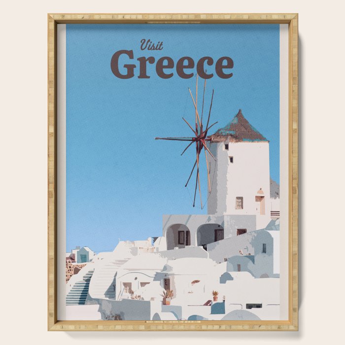 Visit Greece Serving Tray Gallery Image 1