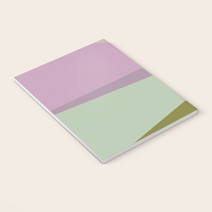 Geometric Shapes #8 Purple and Green Notebook Gallery Image 3