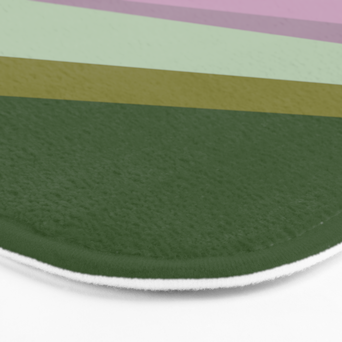 Geometric Shapes #8 Purple and Green Bath Mat Gallery Image 3