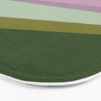 Geometric Shapes #8 Purple and Green Bath Mat Gallery Image 3