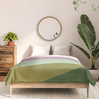 Geometric Shapes #8 Purple and Green Comforter Gallery Image 3
