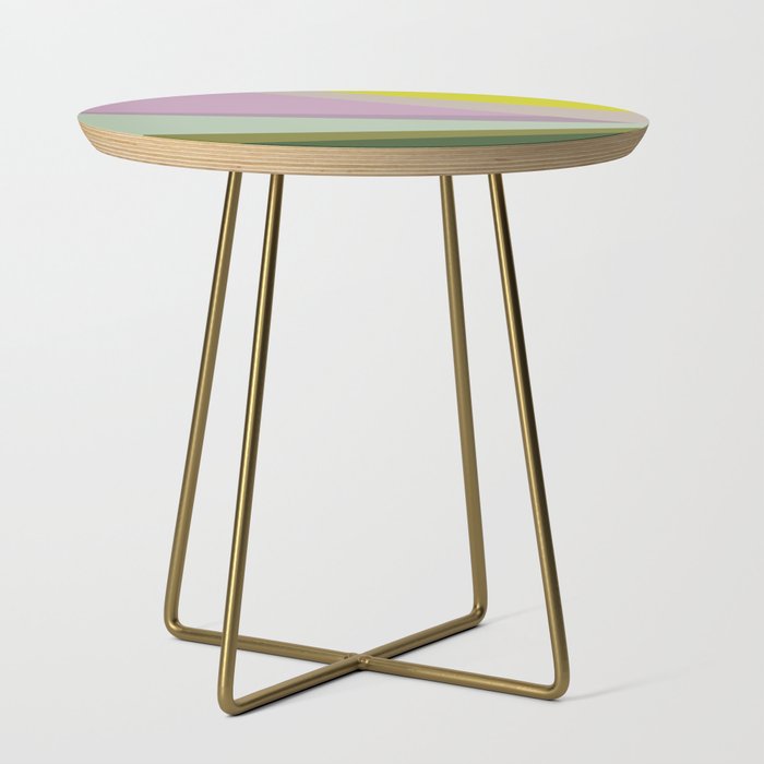 Geometric Shapes #8 Purple and Green Side Table Gallery Image 1