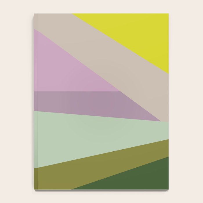 Geometric Shapes #8 Purple and Green Notebook Gallery Image 4