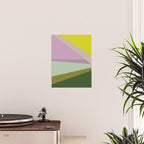 Geometric Shapes #8 Purple and Green Poster Gallery Image 2
