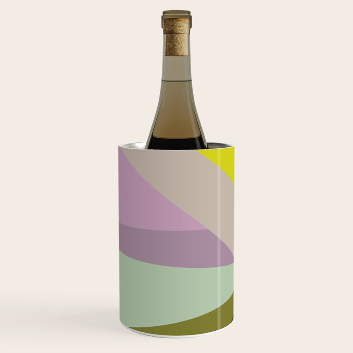 Geometric Shapes #8 Purple and Green Wine Chiller Gallery Image 3