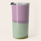 Geometric Shapes #8 Purple and Green Travel Mug Gallery Image 3