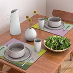 Geometric Shapes #8 Purple and Green Placemat Gallery Image 2