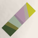 Geometric Shapes #8 Purple and Green Yoga Mat Gallery Image 1