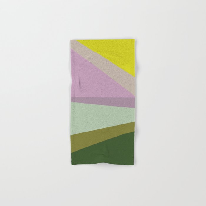 Geometric Shapes #8 Purple and Green Towels Gallery Image 1