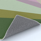 Geometric Shapes #8 Purple and Green Rug Gallery Image 4