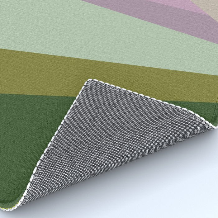 Geometric Shapes #8 Purple and Green Rug Gallery Image 4