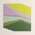 Geometric Shapes #8 Purple and Green Wrapping Paper Gallery Image 3