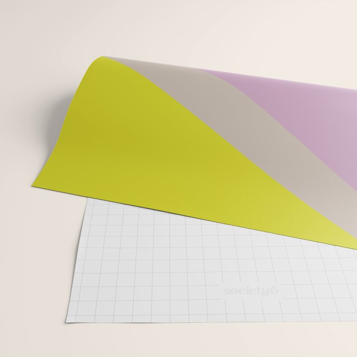 Geometric Shapes #8 Purple and Green Wrapping Paper Gallery Image 2