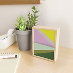 Geometric Shapes #8 Purple and Green Mini Art Print Gallery Image 2