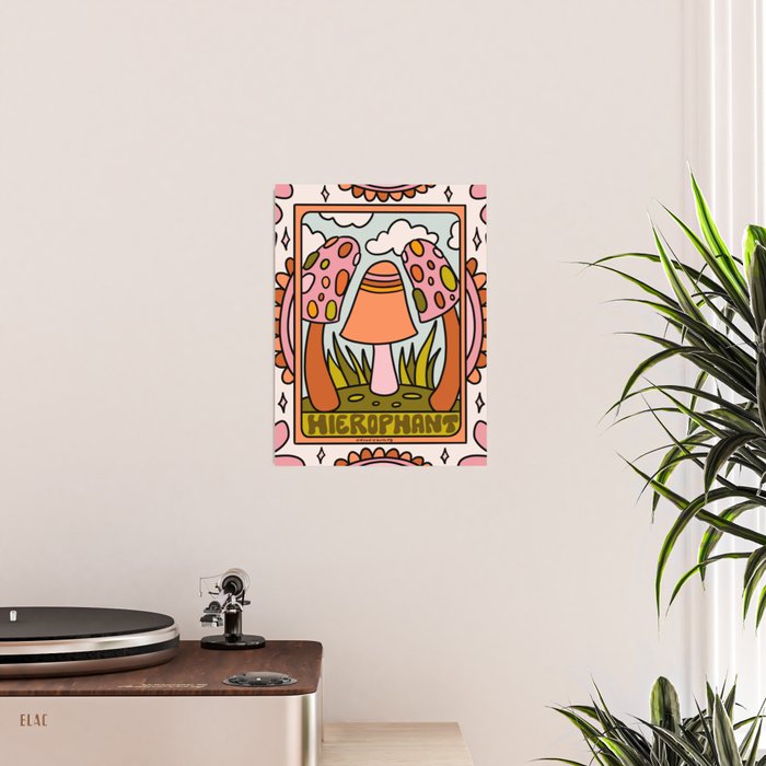 5. The Hierophant Mushroom Poster Gallery Image 2