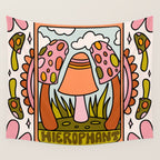 5. The Hierophant Mushroom Wall Tapestry Gallery Image 4
