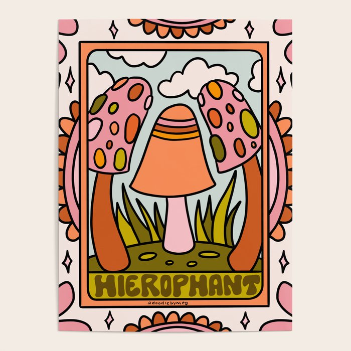 5. The Hierophant Mushroom Poster Gallery Image 4