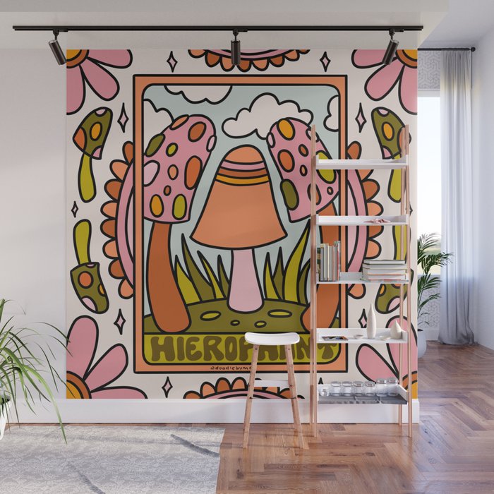 5. The Hierophant Mushroom Wall Mural Gallery Image 1