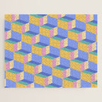 Cuboid Geometric Abstract Shapes Pattern XXIV Jigsaw Puzzle Gallery Image 1