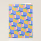 Cuboid Geometric Abstract Shapes Pattern XXIV Stationery Card Gallery Image 2