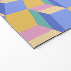 Cuboid Geometric Abstract Shapes Pattern XXIV Welcome Mat Gallery Image 2
