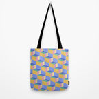 Cuboid Geometric Abstract Shapes Pattern XXIV Tote Bag Gallery Image 2