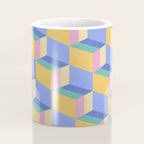 Cuboid Geometric Abstract Shapes Pattern XXIV Coffee Mug Gallery Image 4